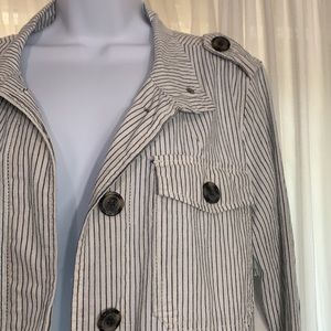 NWT Kensie Natural PinStripe Light Jacket